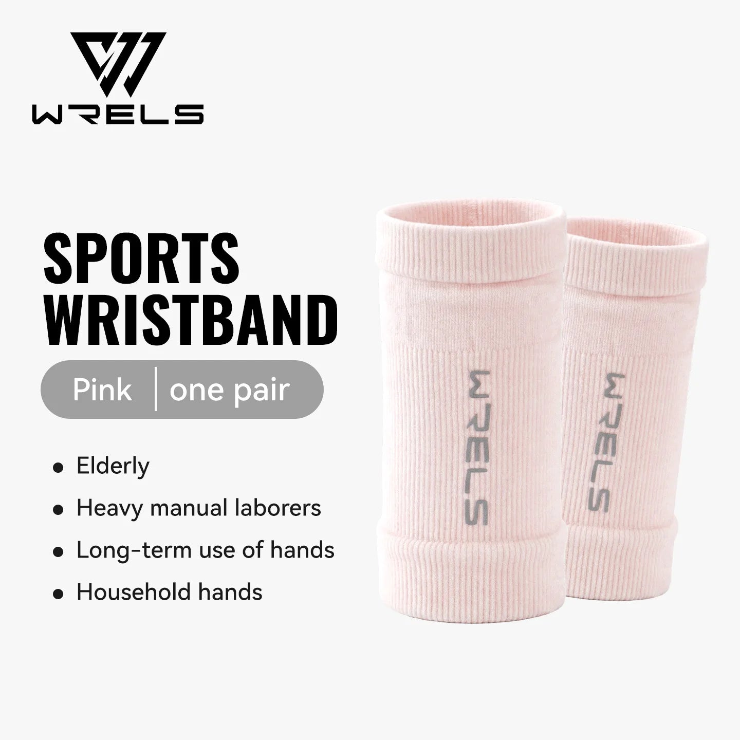 WRELS 1 Pair Compression Wrist Sleeves Half Finger Gloves with Thumb Hole Wrist Support Palm Wrap for Gym Fitness Weightlifting