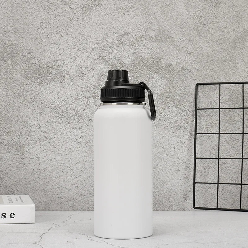 Custom Water Bottle 1000mL 1200mL 1900mL 3800mL32oz 40oz 64oz 128oz outdoor large capacity vacuum sports Thermos Flask