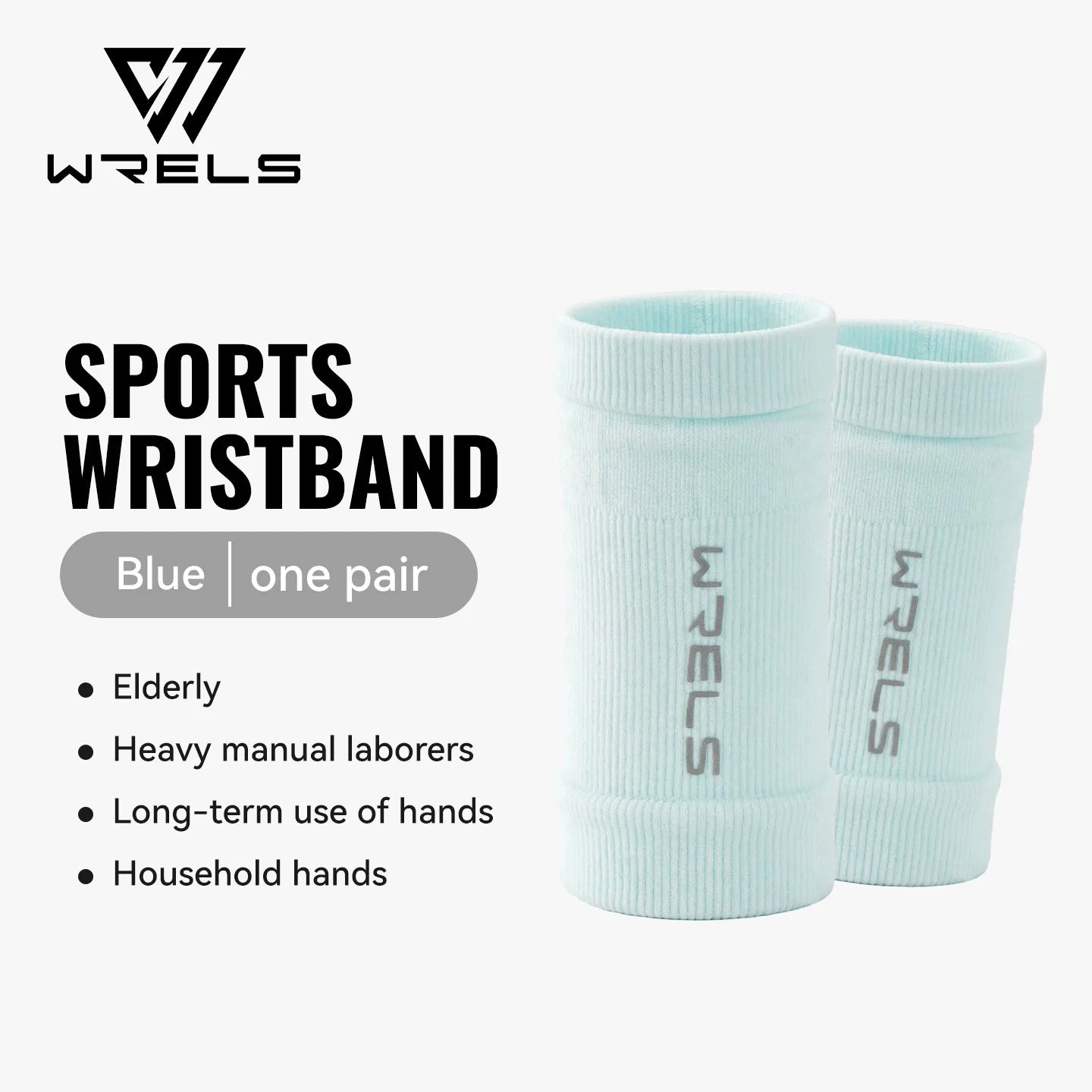WRELS 1 Pair Compression Wrist Sleeves Half Finger Gloves with Thumb Hole Wrist Support Palm Wrap for Gym Fitness Weightlifting