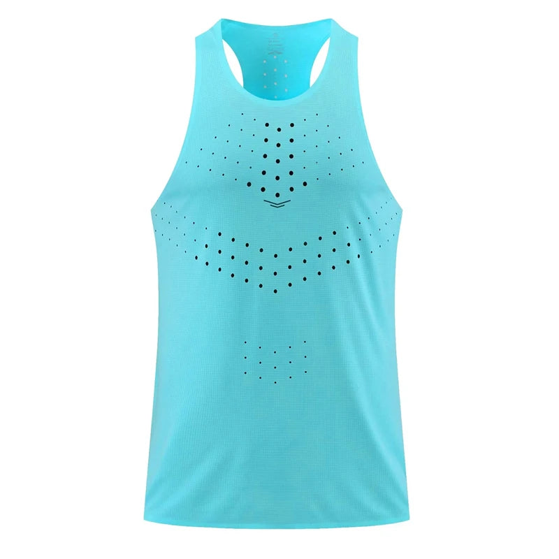 Mens Womens Running Vests Ultralight Athletics Tank Tops Speed Sport Fitness Guys Sleeveless Shirts Clothing Track Field Singlet