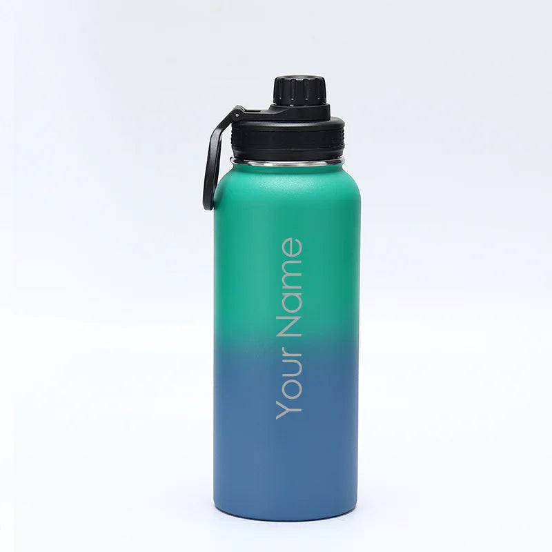 Custom Water Bottle 1000mL 1200mL 1900mL 3800mL32oz 40oz 64oz 128oz outdoor large capacity vacuum sports Thermos Flask