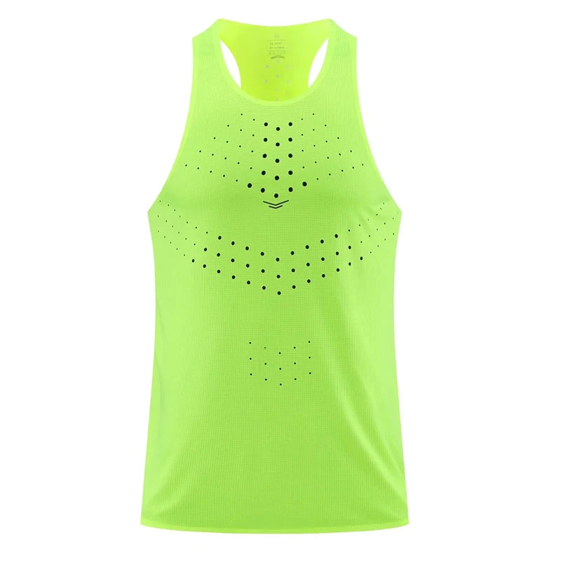 Mens Womens Running Vests Ultralight Athletics Tank Tops Speed Sport Fitness Guys Sleeveless Shirts Clothing Track Field Singlet