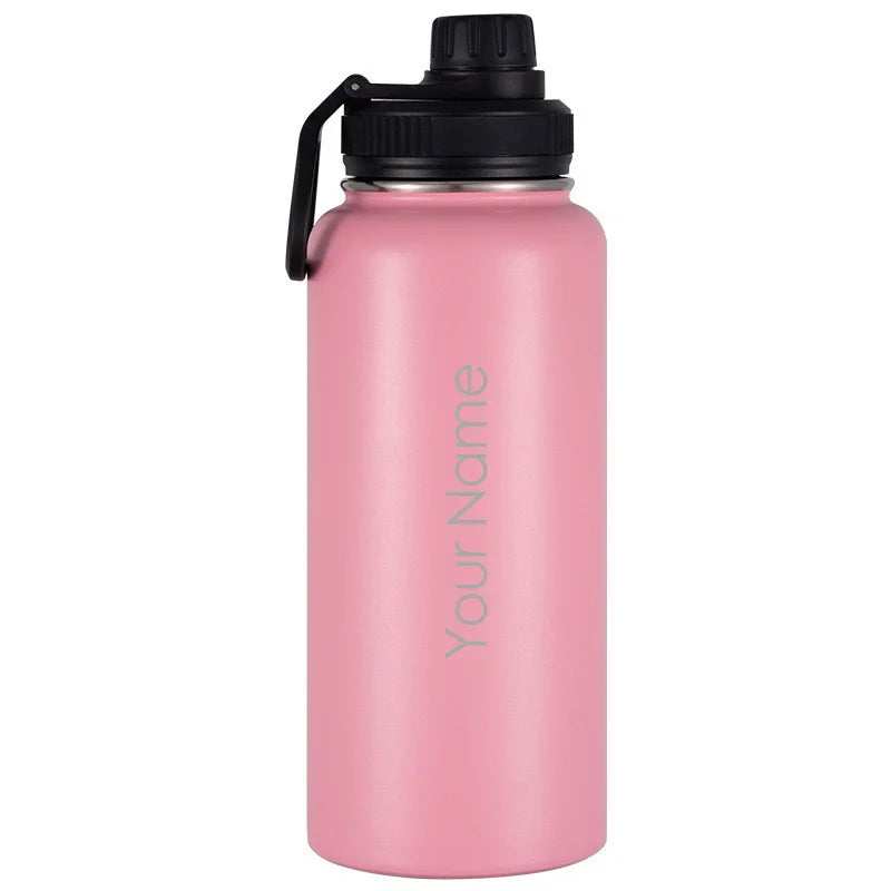Custom Water Bottle 1000mL 1200mL 1900mL 3800mL32oz 40oz 64oz 128oz outdoor large capacity vacuum sports Thermos Flask