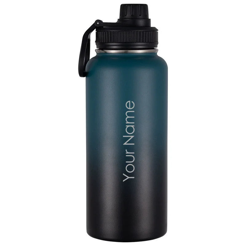 Custom Water Bottle 1000mL 1200mL 1900mL 3800mL32oz 40oz 64oz 128oz outdoor large capacity vacuum sports Thermos Flask