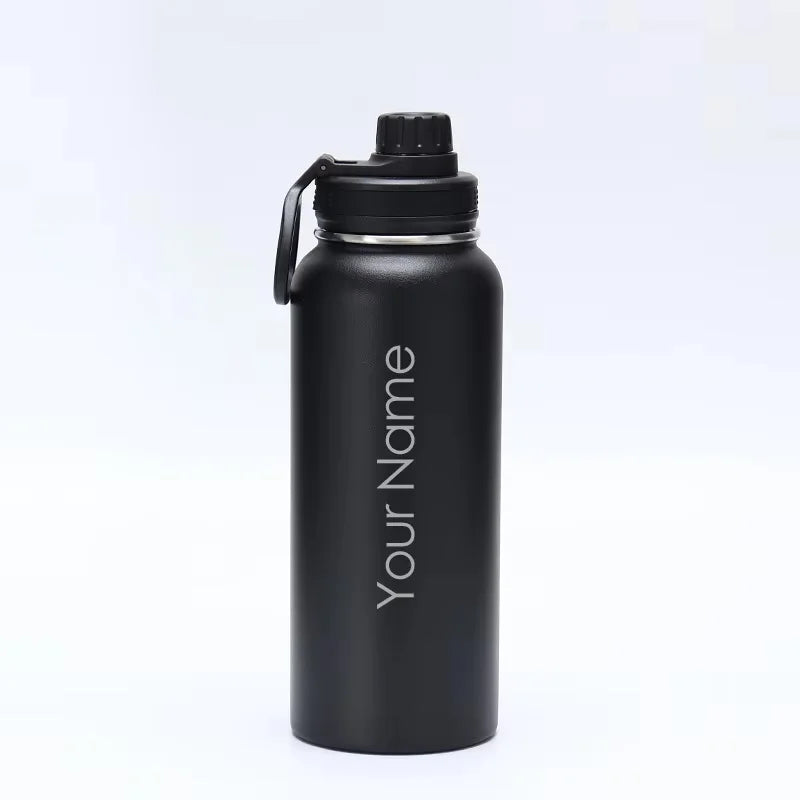 Custom Water Bottle 1000mL 1200mL 1900mL 3800mL32oz 40oz 64oz 128oz outdoor large capacity vacuum sports Thermos Flask