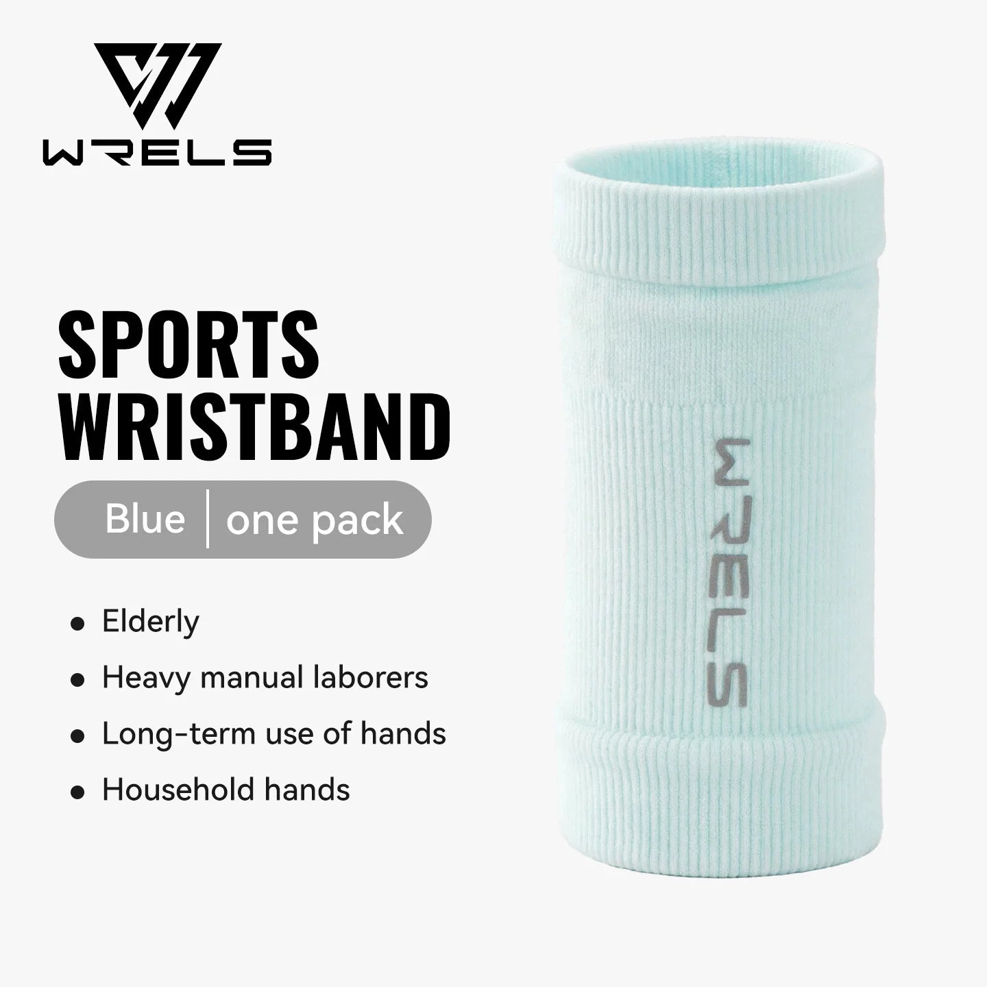 WRELS 1 Pair Compression Wrist Sleeves Half Finger Gloves with Thumb Hole Wrist Support Palm Wrap for Gym Fitness Weightlifting