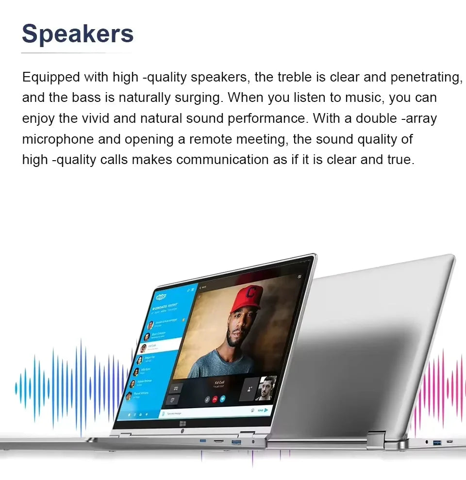 2 in 1 Laptop Computer Touch Screen 11.6" Intel Core i7-8500Y 8GB 1TB 2TB SSD Windows 11 Office Portable PC 360° Flip Notebook