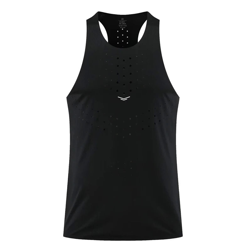 Mens Womens Running Vests Ultralight Athletics Tank Tops Speed Sport Fitness Guys Sleeveless Shirts Clothing Track Field Singlet