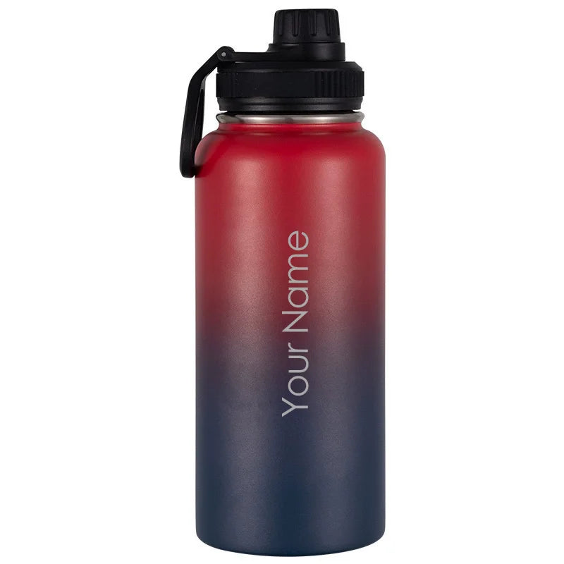 Custom Water Bottle 1000mL 1200mL 1900mL 3800mL32oz 40oz 64oz 128oz outdoor large capacity vacuum sports Thermos Flask